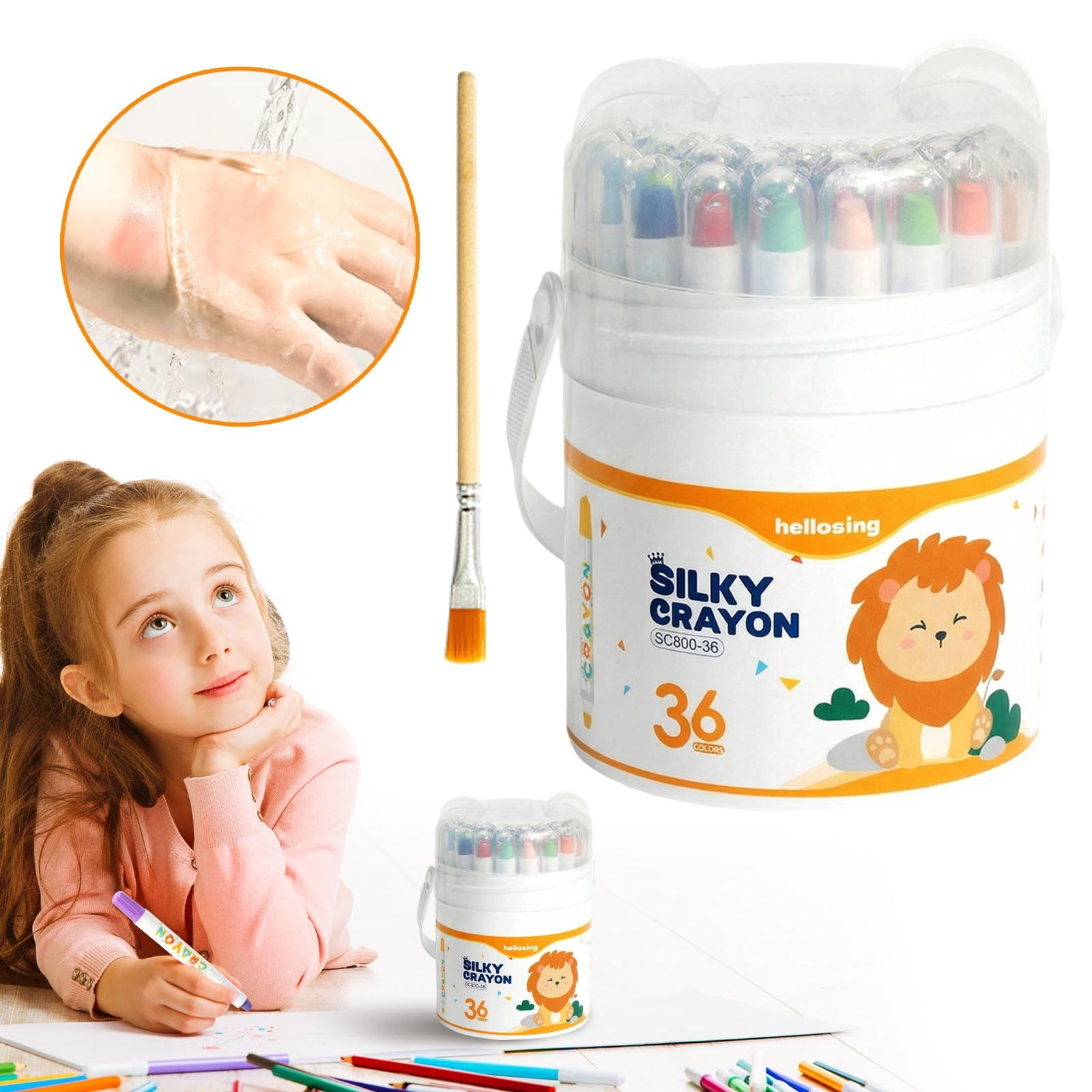 2026 New Twist Crayons: The Ultimate Mess-Free Art Set,12/24/36/48 Color Rotary Washable Crayons, Super Quick Drying, Multicultural Pastel Gel Crayon, Easy Grip Coloring Gift (12 Color)