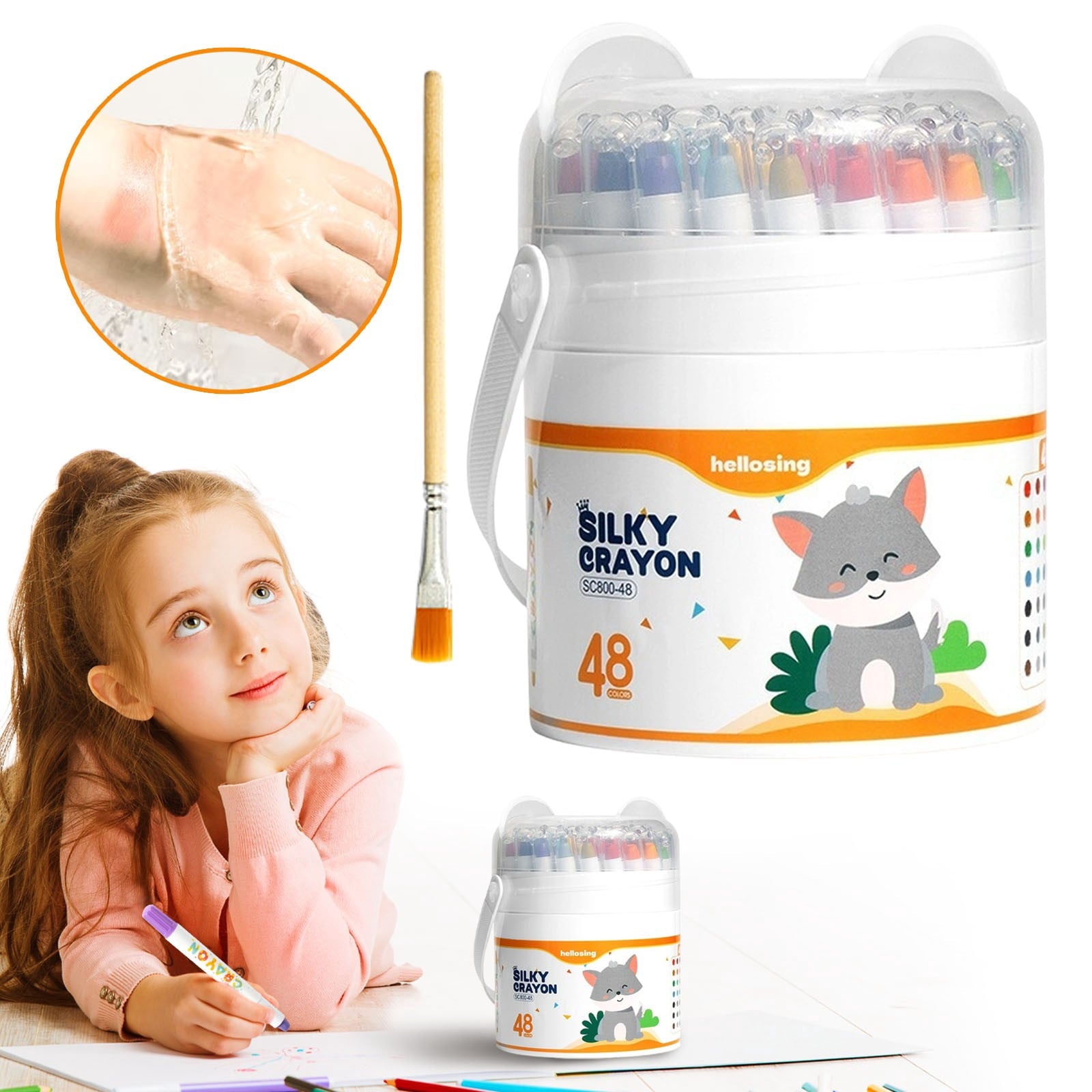 2026 New Twist Crayons: The Ultimate Mess-Free Art Set,12/24/36/48 Color Rotary Washable Crayons, Super Quick Drying, Multicultural Pastel Gel Crayon, Easy Grip Coloring Gift (12 Color)