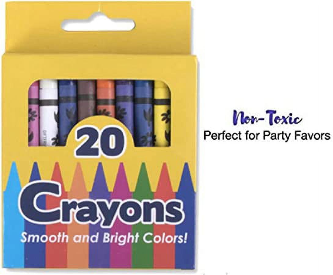 100 Pack of Crayons Containing 20 Crayons Per Box for Coloring - 2000 Count Crayons Total