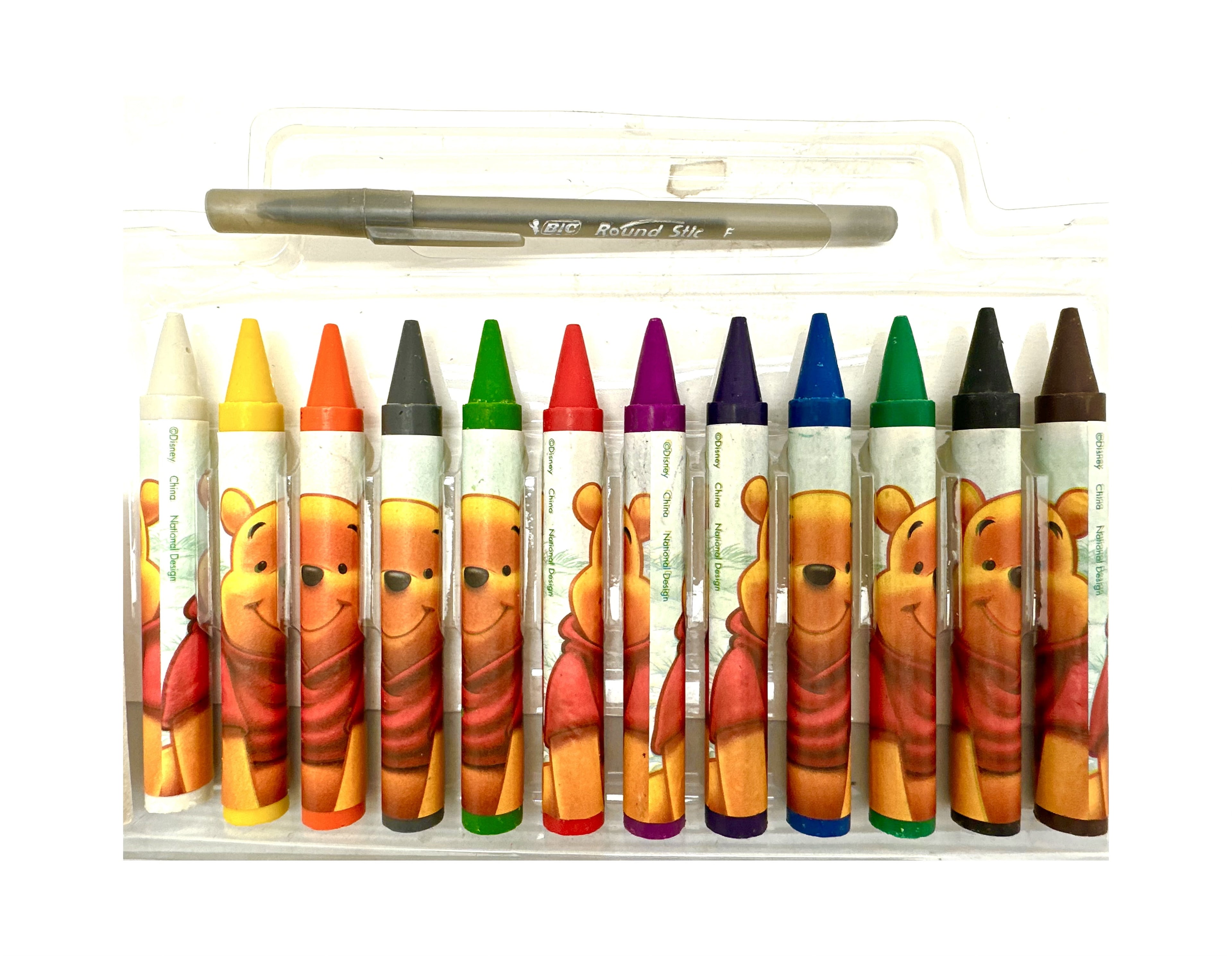 12pk Disney Winnie The Pooh Crayon- Jumbo Crayons Set