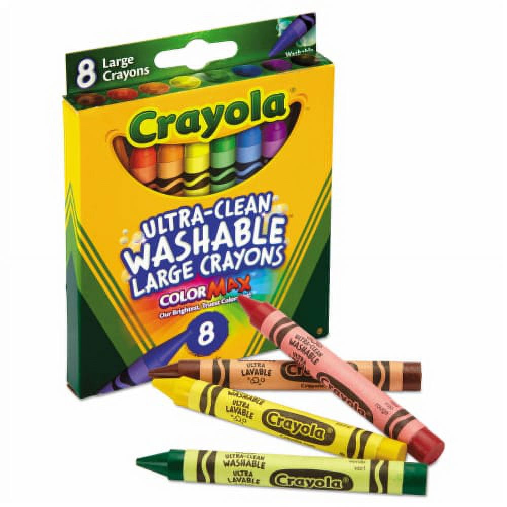 2X-Crayola Ultra Clean Washable Large Crayons 8 ct - 8 pk