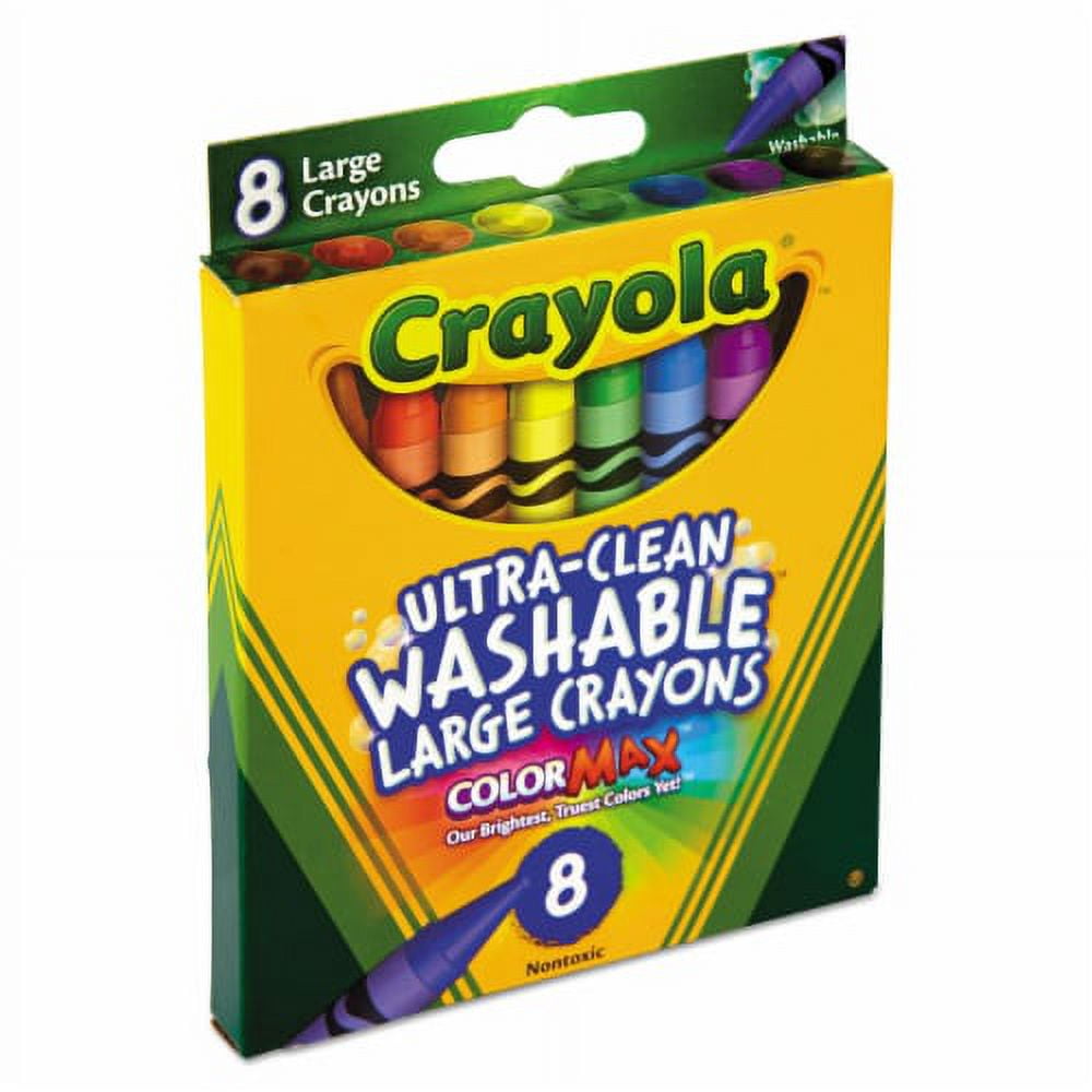 2X-Crayola Ultra Clean Washable Large Crayons 8 ct - 8 pk
